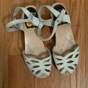 Baby blue clog Sandler